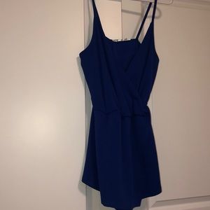 Royal blue skort bodysuit